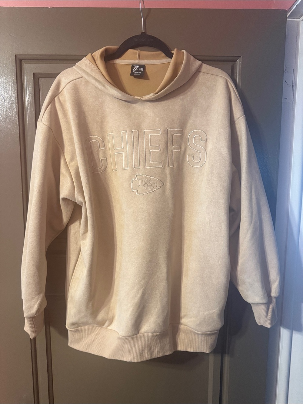 Beige Chiefs Hooded Sweatshirt -